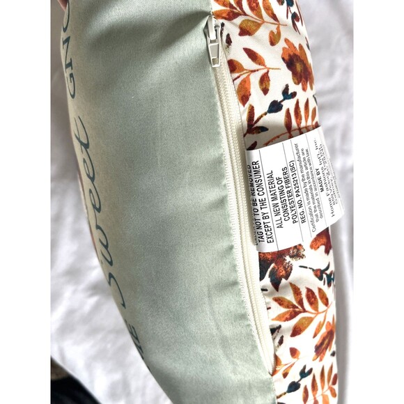 Lot of 2 Mainstays Outdoor Square Pillows Gnome Sweet Gnome 16" x 16" NEW - Picture 6 of 6